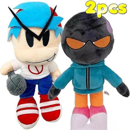 2x Friday Night Funkin Plyschleksak Mjukfylld Toy Kids Gift-1_y