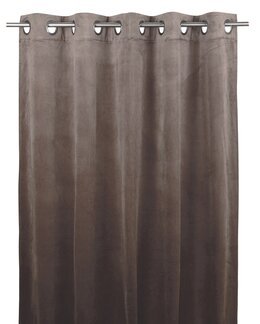 Öljettlängd Esther enfärgad sammet 2-pack Brun - Fondaco