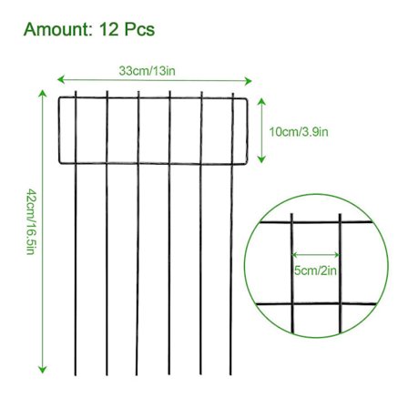 Djurdjurstaket 10 st Rostfri Metall Trädgård