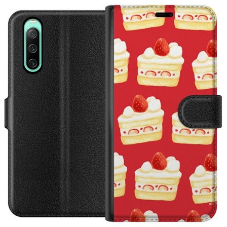 Plånboksfodral till Sony Xperia 10 IV med Tårta