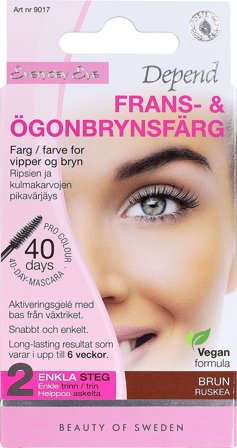 Depend Vippe- og Brynfarve Brun, Makeup, Øjenbryn, Øjenbrynsfarve