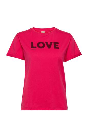 C_Elinea_Vd T-shirt Top Lyserød BOSS
