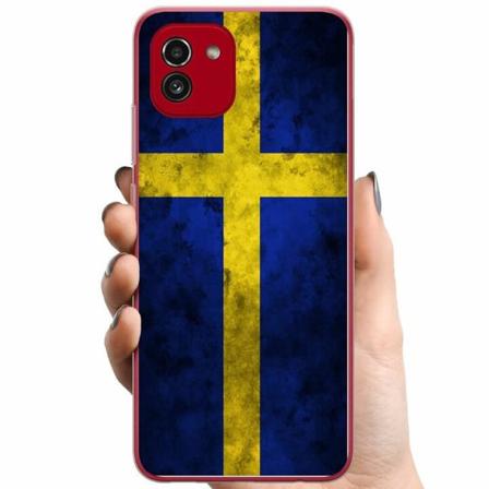 Samsung Galaxy A03 Tpu Mobilskal Sverige Flagga