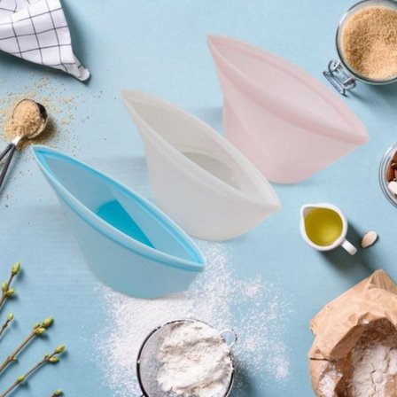 OU-Silikon Förvaringspåsar - Kylskåp Frysförvaring - Zip-påsar - Livsmedelsgodkänd Miljövänlig - Återanvändbar Vit