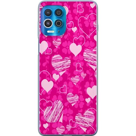 Kompatibelt Mobildeksel til Motorola Motorola Edge S PopHjerteMønster