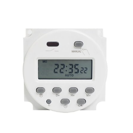 Elektronisk timer 16A program Program LCD-display 60x60x32mm