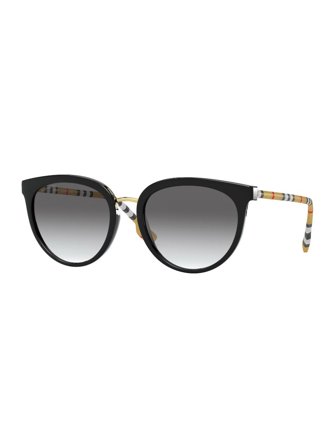 Burberry Classic Reloaded Sunglasses with a frame made of plastic in black and lenses made of plastic in grey gradient