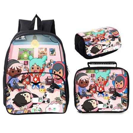 Toca Life World Toca Life World 3-delad skolväska med rund ficka