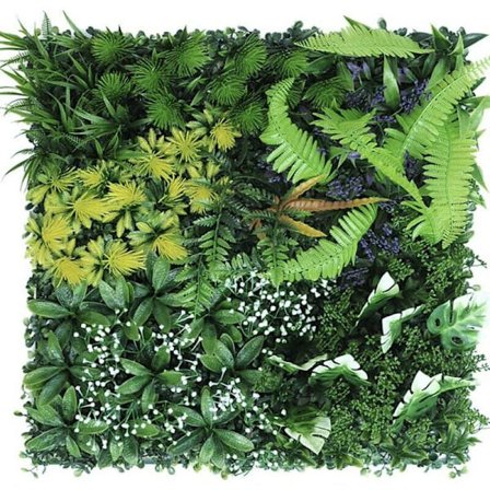 Konstgjord växt häck konstgräs 5050 cm, fyrkantig gräsmatta