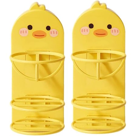 2 stk Sminke Svamp Holder Veggmontert Oppbevaring Pudder Puf, ZQKLA