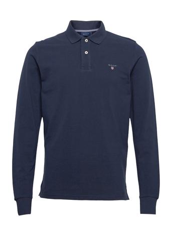 Solid Pique Ls Rugger Blue GANT