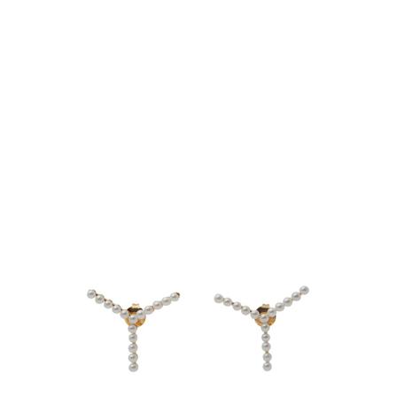Y/Project, Earrings Wit, Dames, Maat:ONE Size