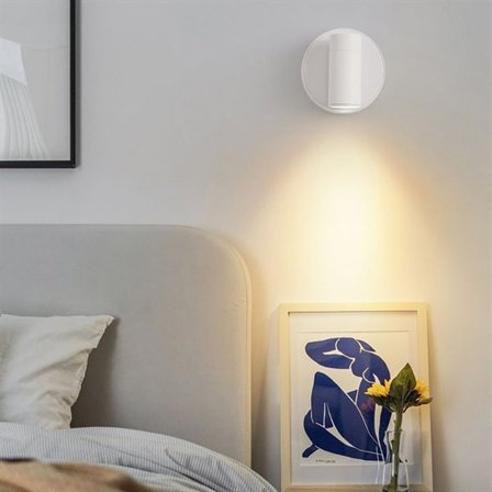 Magnetisk væglampe med genopladeligt batteri - hvid