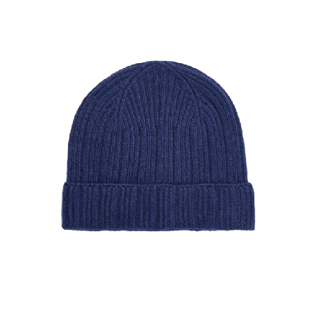 John Henric Cashmere Beanie Accessoarer Herr Blå