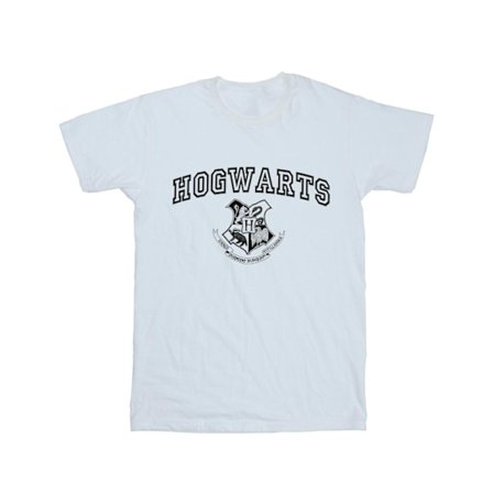 Harry Potter Dam/Damer Hogwarts Crest Bomull Boyfriend T-Sh