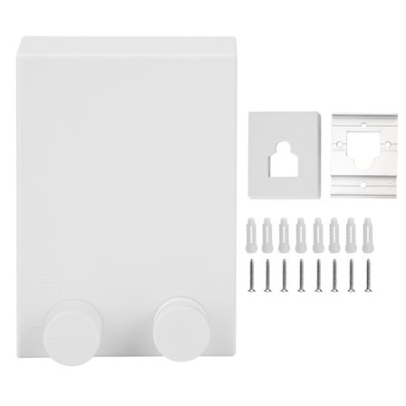 Rustfritt stål teleskopisk justerbar veggmontert klessnor tørketau for baderomsvaskeri 9021W hvit