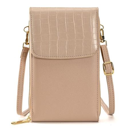 PU-nahkainen pieni matkapuhelinkotelo crossbody-laukku naisille