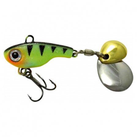 Trendex Rotation Jig, Double Spoon - Black/Green/Stripes/Orange