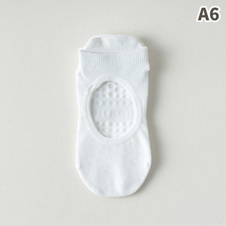 1Par Pilates-sokker for kvinner Ryggløs Anti-Slip Pustende Yoga So A6