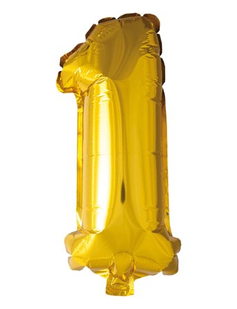 Joker | Foil Balloon Number 1 Gold 86 Cm | 86 cm