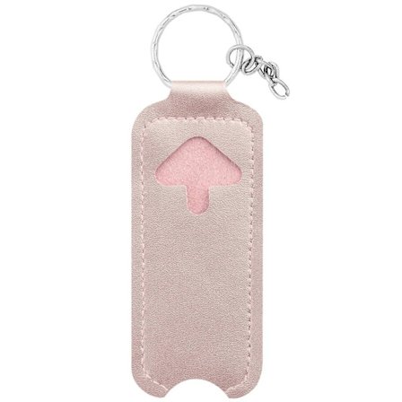 Mote Nøkkelring Leppestift Chapstick Holder Veske Nøkkelring Smykker Gave Tilbehør Lip Balm Nøkkelring for Ryggsekk Veske Gul