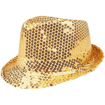 Glitterhatt, unisex, discoantrekk, discotilbehør, karneval, forkle