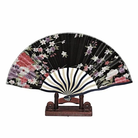 Vifte - Bølget halvmåne [Blå] - Svart