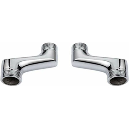 Dusjarmbue, messing albue reduksjonskobling, justerbar svingarm, veggarmbue, offset-kobling 1/2 3/4, krom A, av DEBUNS