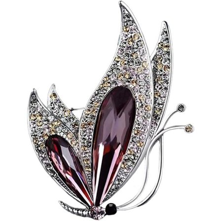 Brosje, Strassbrosje for kvinner, sommerfugl, ballerina brosje, A A