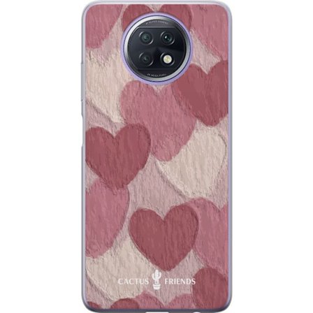 Kompatibel Mobilcover til Xiaomi Xiaomi Redmi Note 9T Cactus and Friends - Blush Paper Hearts