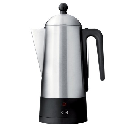 C3 Design perkolator 10 kopper, rustfritt stål