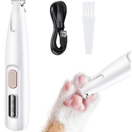 Koiran Kynsileikkuri, Hiljainen Kynsileikkuri LED-valolla, Vedenpitävä Kynsihöylä, Kynsileikkuri koirille, kissoille, tassuille, silmille, kasvoille 