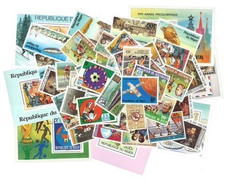 Niger 60-79 80fr.+26 m/s