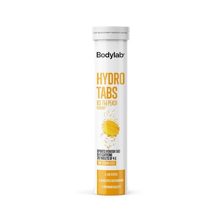 Bodylab Hydro Tabs Ice Tea Peach 20 stk, Sport & Velvære, Protein & Energi, Elektrolytter