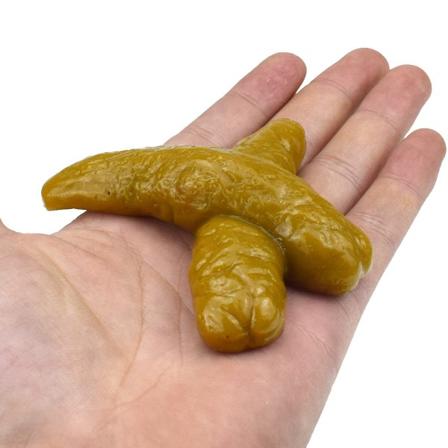 3 äckliga aprilskämt slemmiga falska gula X bajs bajs bajs bajs leksaker Betterlifefg