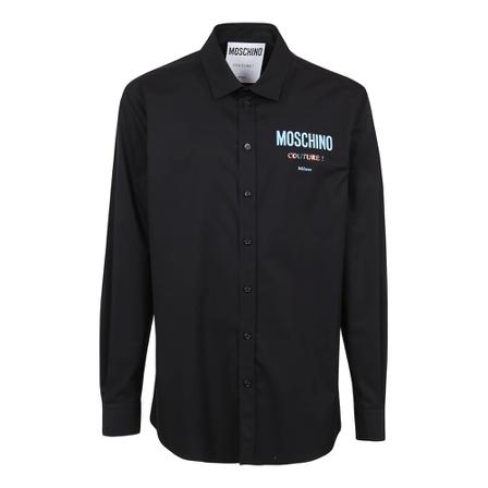 Moschino - Skjortor - Svart - Herr - Storlek: M, Herr, Storlek: M