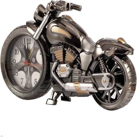 Kreativ motorcykelform retro vækkeur til hjemme- og kontorbrug vintage motorcykel vækkeur