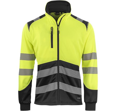 Texstar FJ86 Collegetakki musta/keltainen, huomioluokka 2 XL, Vaatteet