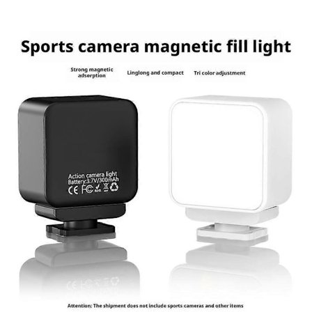 3-I-1 Magnetisk Fyllnadslampa för DJI Osmo Pocket 3 Tillbehör med Adapterfäste