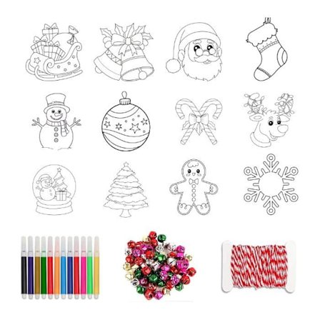 88st Julgransdekorationer i trä, DIY Juldekorationer i trä, Hängande julprydnad i trä