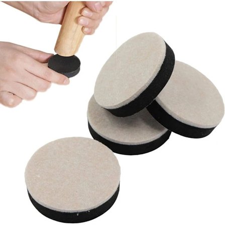 8 møbelhævere, runde møbelbenshævere (diameter 6 cm, højde 1,65 cm)