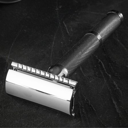 Aparat de ras cu protecție DE negru clasic pentru bărbați - Aparate de ras cu lamă