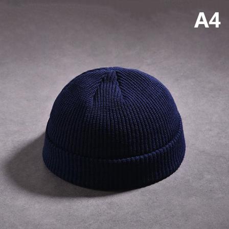 Hip Hop Beanie Stickad Solid Winter Warm Hats För Kvinnor Och Män