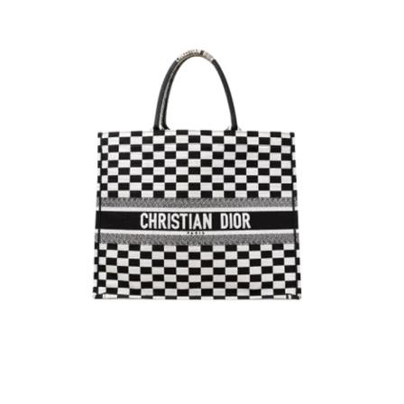 Dior Vintage, Pre-owned Leather totes Zwart, Dames, Maat:ONE Size,Canvas