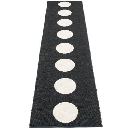 Pappelina Matta Vera, 70 x 300 cm, black/vanilla | Inredning > Mattor | Bagaren och Kocken