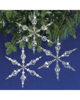 Pysselset Julgranshänge Vintage snöflingor 3-pack