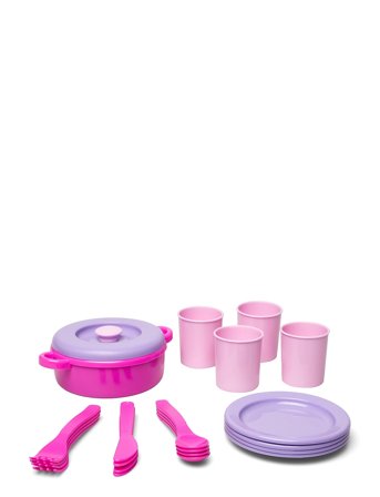 Dantoy My Little P. Dinner Set In Net 22 Pcs - Pink - ONE SIZE