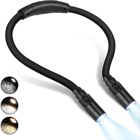 Læselampe, læselampe, lampe til læsning i sengen, boglampe a