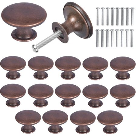 16 kpl Kaapin nupit pyöreät, 30 mm Laatikon nupit Vintage, Kaapin laatikon vetimet, Ovien vetimet nupit, Keittiön kaapin laatikon ovien nupit