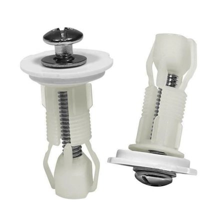 2 par toalettlokk ekspansjonsskruer baderom toalettsete bolter hengsler skruer erstatningsdeler universal baderomsmutter reparasjonsverktøy